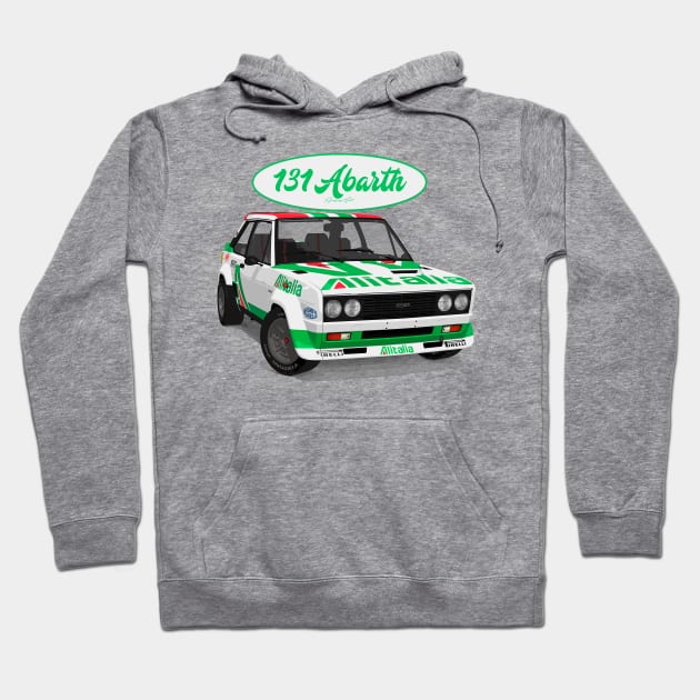 Fiat 131 Abarth Alitalia Hoodie by PjesusArt